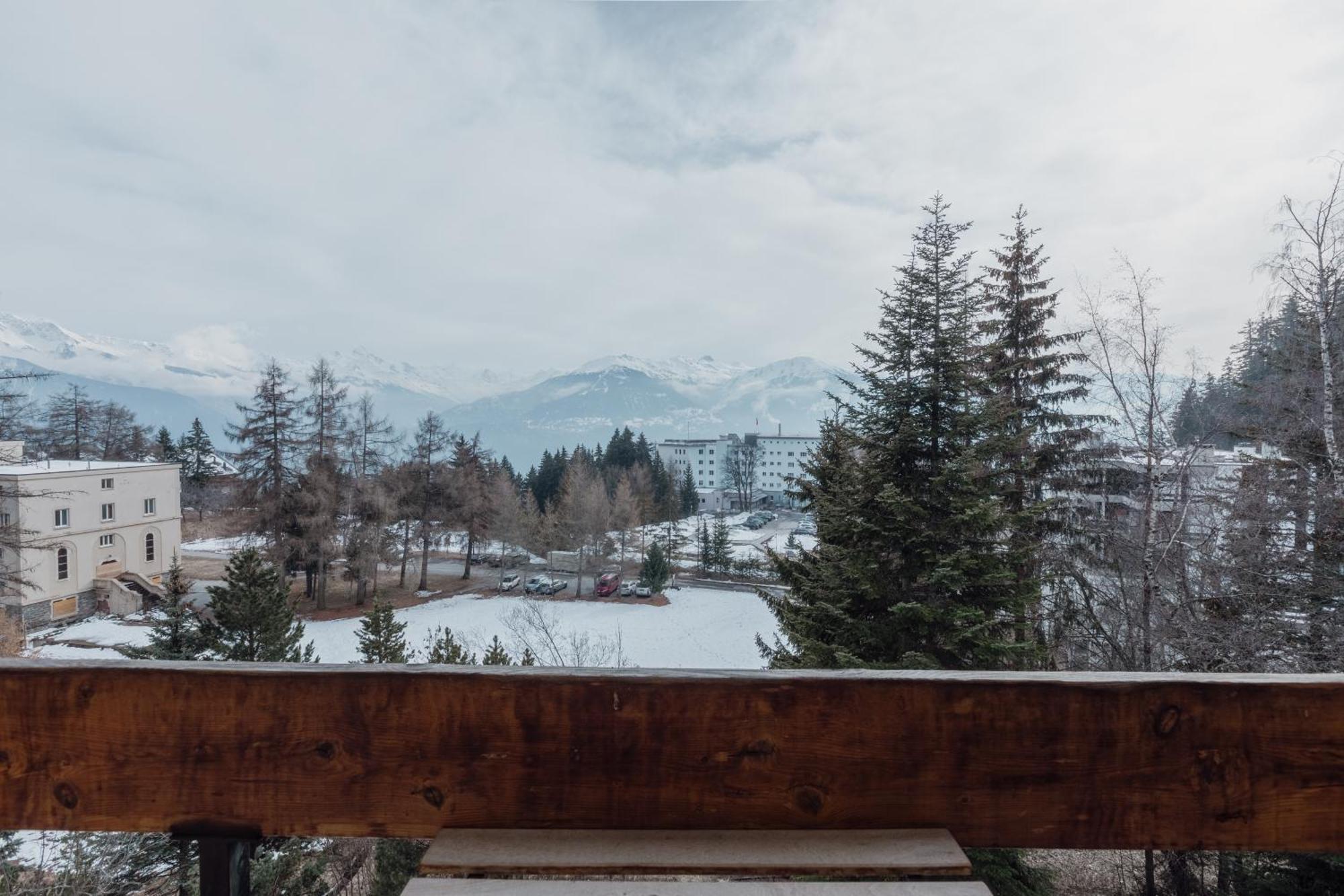 Magnifique Appartement Avec Vue Sur Les Montagnes Crans-Montana Exterior foto